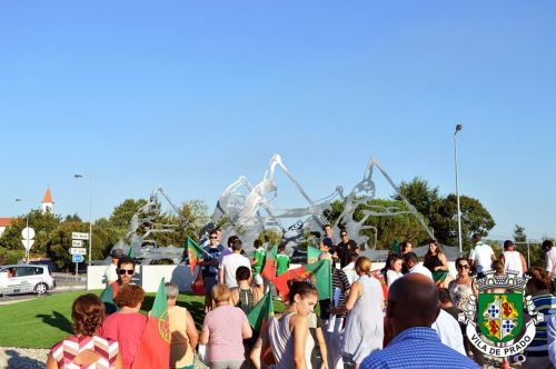 Inaugura&ccedil;&atilde;o do Monumento ao Cano&iacute;sta com manifesta&ccedil;&atilde;o de apoio a H&eacute;lder Silva