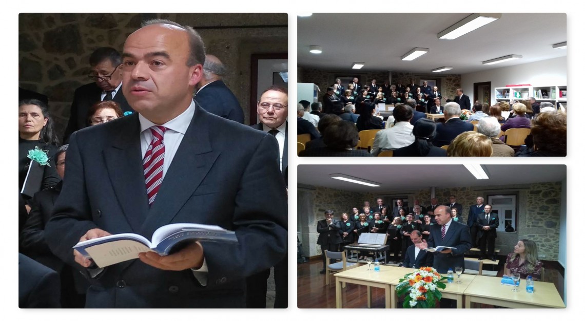 Nas Sendas do Tempo. Biblioteca de Prado cheia para a apresentação de livro da autoria do padre João Alberto Correia!