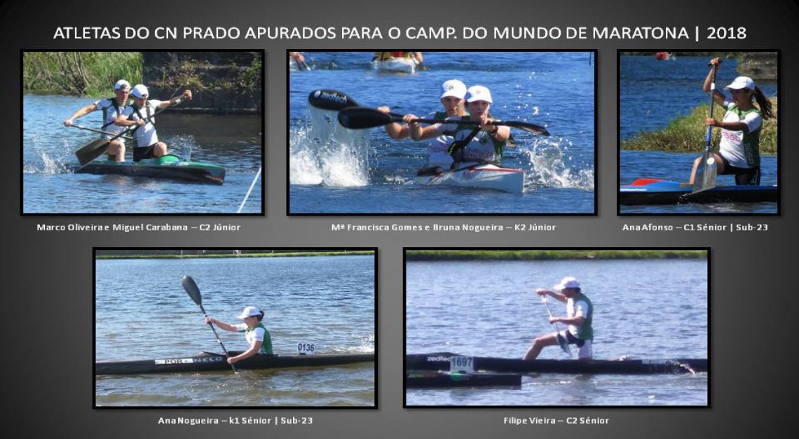 Sete atletas do CN Prado apurados para o Campeonato do Mundo de Maratona em Canoagem Sete atletas do CN Prado apurados para o Campeonato do Mundo de Maratona em Canoagem