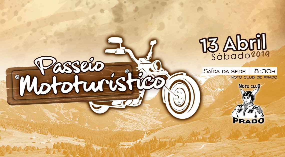 13 de abril. Boa-disposição e muita beleza natural no Passeio Turístico do Moto Club de Prado!