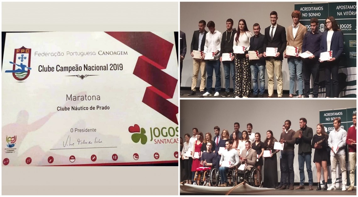 CN Prado distinguido na Gala dos Campeões de Canoagem