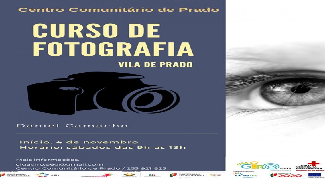 Curso de Iniciação à Fotografia no Centro Comunitário de Prado